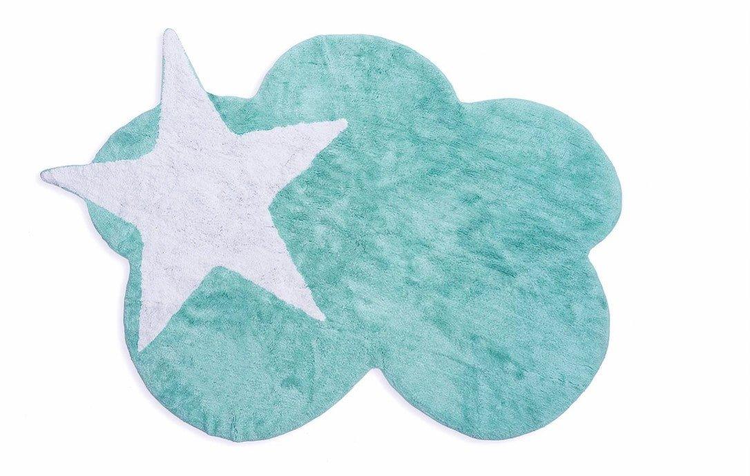 Alfombra Dormitorio Infantil Mimosa Aguamarina - Nanetes #